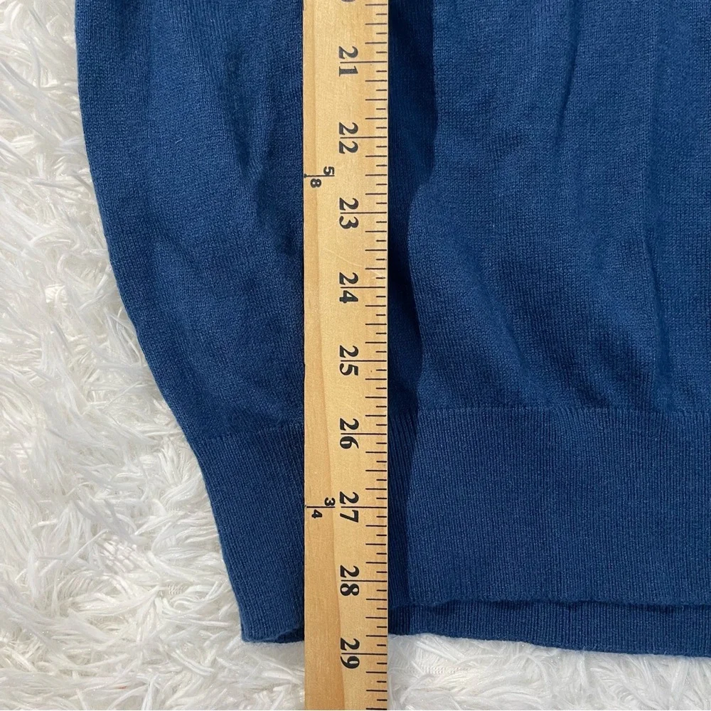 IZOD Mens Sweater Vest Size Large Blue Cotton Wool Fieldhouse Lightweight